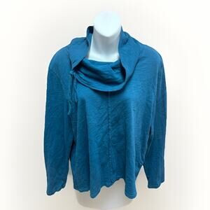 Habitat Sweater Womens Size XL Long Sleeve Blue Pullover Winter Casual